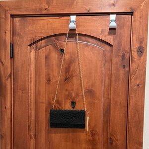 Badgley Mischka Black Beaded Evening Bag